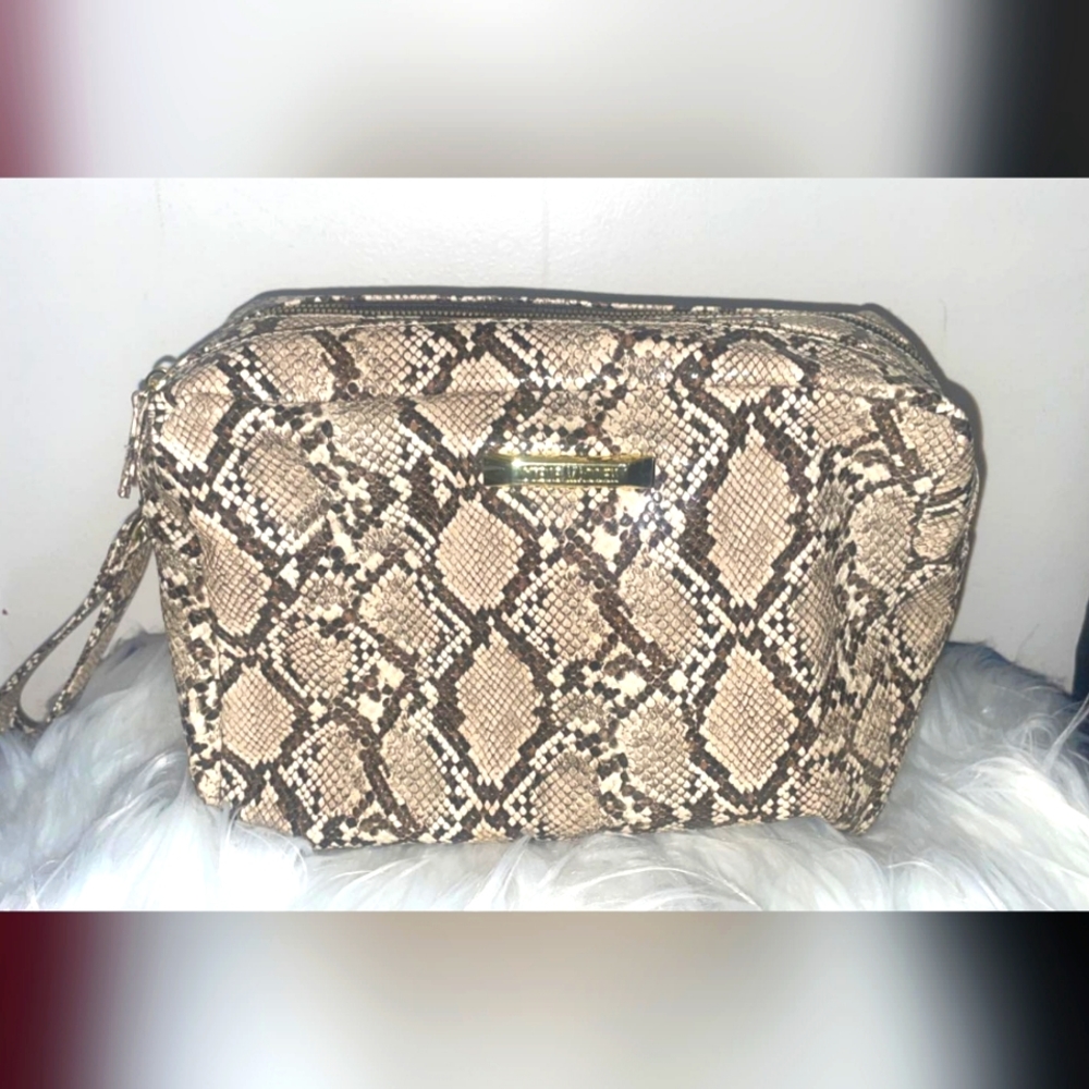 Steve Madden Python Print Clutch
